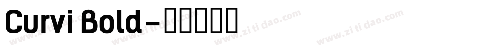 Curvi Bold字体转换